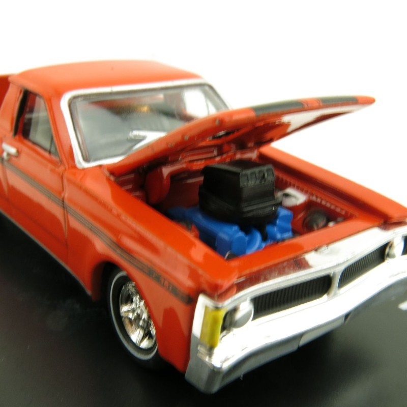 Road Ragers - 1971 Ford Falcon XY GT V8 Ute - Raw Orange - Scale 1:64