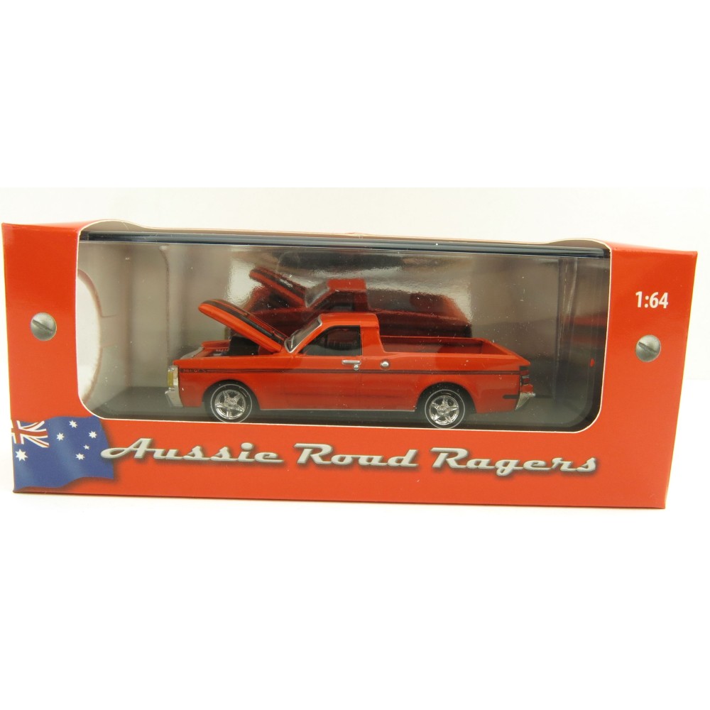 Road Ragers - 1971 Ford Falcon XY GT V8 Ute - Raw Orange - Scale 1:64