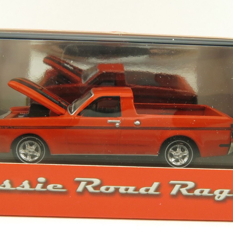 Road Ragers - 1971 Ford Falcon XY GT V8 Ute - Raw Orange - Scale 1:64