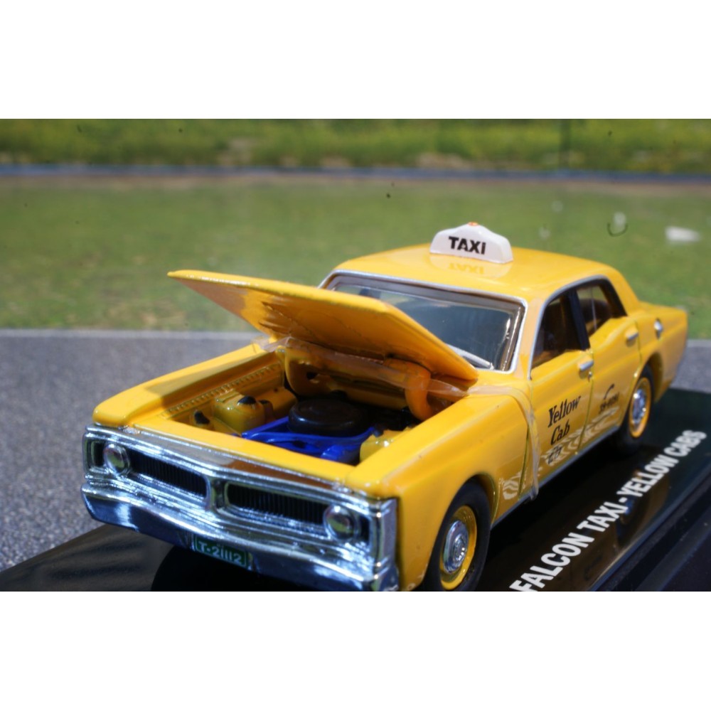 Road Ragers - 1971 XY Ford Falcon Brisbane Yellow Cab Taxi - Scale 1:64