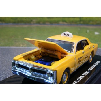 Road Ragers - 1971 XY Ford Falcon Brisbane Yellow Cab Taxi - Scale 1:64