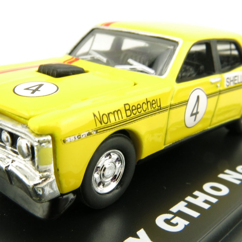 Road Ragers - 1972 Ford Falcon XY GTHO Phase 3 - Norm Beechey - Shell Yellow - Scale 1:64