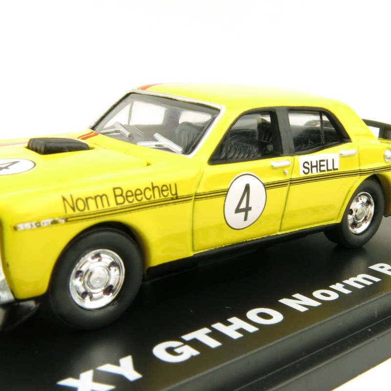 Road Ragers - 1972 Ford Falcon XY GTHO Phase 3 - Norm Beechey - Shell Yellow - Scale 1:64