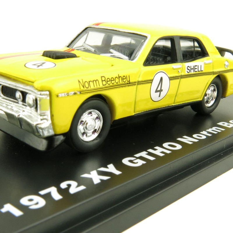 Road Ragers - 1972 Ford Falcon XY GTHO Phase 3 - Norm Beechey - Shell Yellow - Scale 1:64