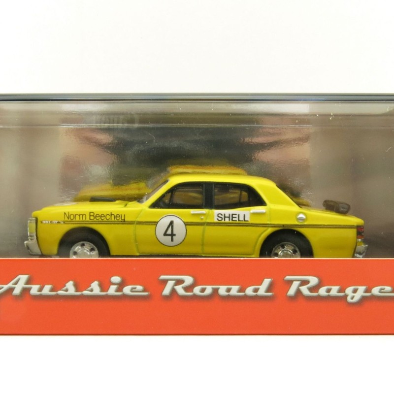 Road Ragers - 1972 Ford Falcon XY GTHO Phase 3 - Norm Beechey - Shell Yellow - Scale 1:64