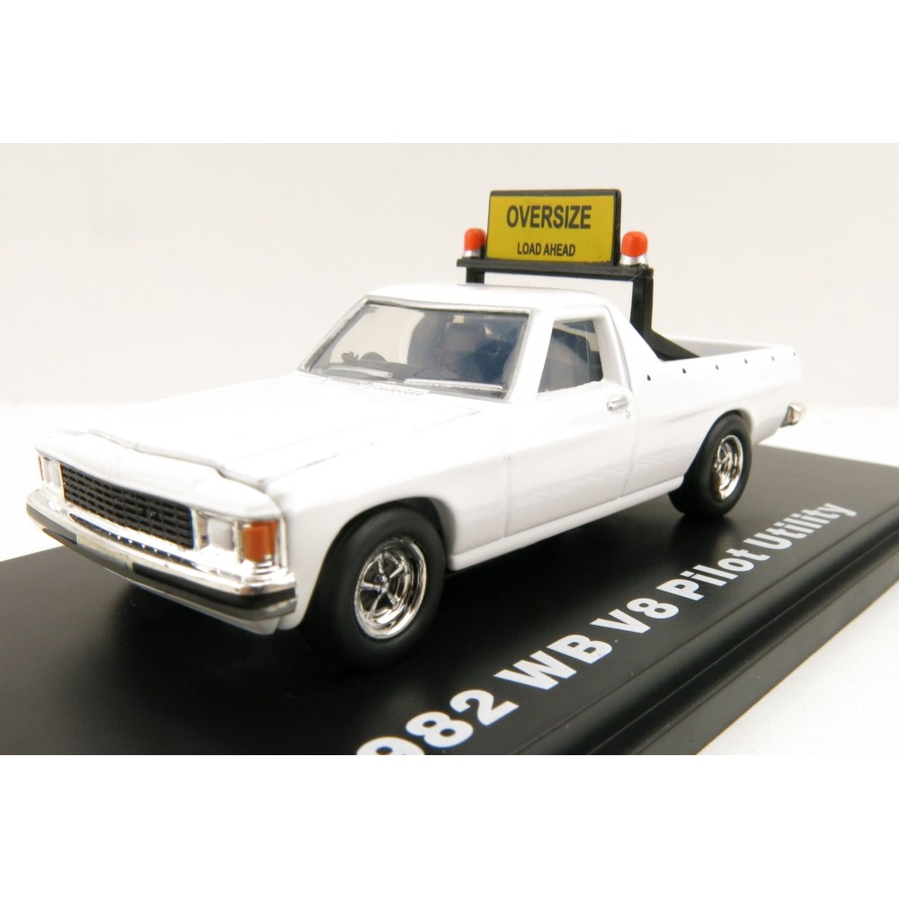 Road Ragers - 1982 Holden WB V8 Ute - Pilot Vehicle Oversize - Glacier White - Scale 1:64