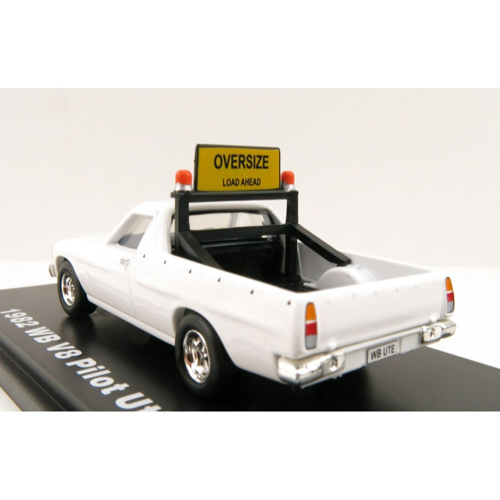 Road Ragers - 1982 Holden WB V8 Ute - Pilot Vehicle Oversize - Glacier White - Scale 1:64