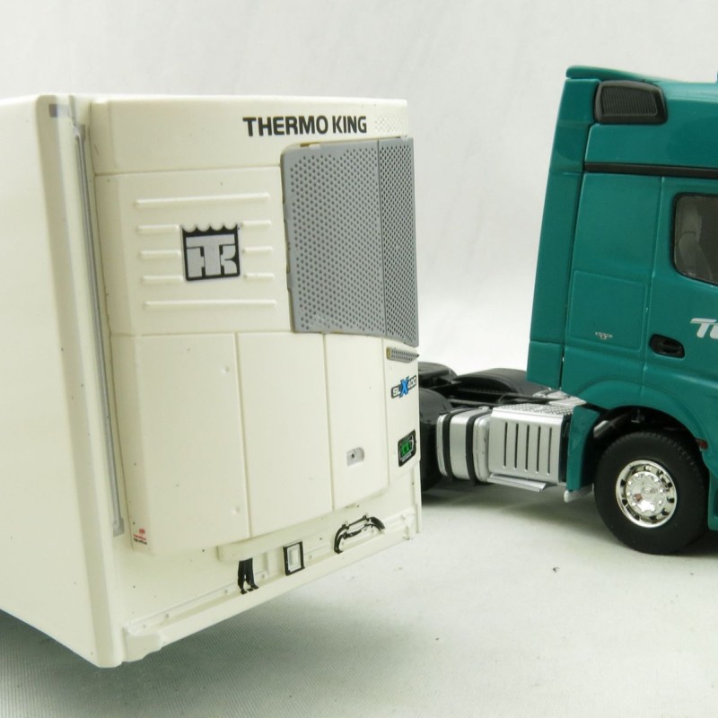 Road Ragers 75408 - Australian Toll Mercedes Actros 6x4 Prime Mover with Refrigerated Trailer Toll - Scale 1:50