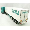 Road Ragers 75408 - Australian Toll Mercedes Actros 6x4 Prime Mover with Refrigerated Trailer Toll - Scale 1:50