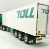 Road Ragers 75408 - Australian Toll Mercedes Actros 6x4 Prime Mover with Refrigerated Trailer Toll - Scale 1:50