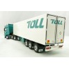 Road Ragers 75408 - Australian Toll Mercedes Actros 6x4 Prime Mover with Refrigerated Trailer Toll - Scale 1:50