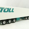 Road Ragers 75408 - Australian Toll Mercedes Actros 6x4 Prime Mover with Refrigerated Trailer Toll - Scale 1:50