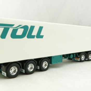 Road Ragers 75408 - Australian Toll Mercedes Actros 6x4 Prime Mover with Refrigerated Trailer Toll - Scale 1:50