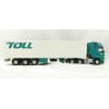 Road Ragers 75408 - Australian Toll Mercedes Actros 6x4 Prime Mover with Refrigerated Trailer Toll - Scale 1:50