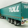 Road Ragers 75409 - Australian Toll Mercedes Actros 6x4 Prime Mover with Tautliner Trailer Toll - Scale 1:50
