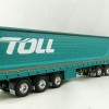 Road Ragers 75409 - Australian Toll Mercedes Actros 6x4 Prime Mover with Tautliner Trailer Toll - Scale 1:50