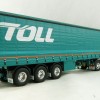 Road Ragers 75409 - Australian Toll Mercedes Actros 6x4 Prime Mover with Tautliner Trailer Toll - Scale 1:50