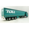 Road Ragers 75409 - Australian Toll Mercedes Actros 6x4 Prime Mover with Tautliner Trailer Toll - Scale 1:50
