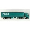 Road Ragers 75409 - Australian Toll Mercedes Actros 6x4 Prime Mover with Tautliner Trailer Toll - Scale 1:50