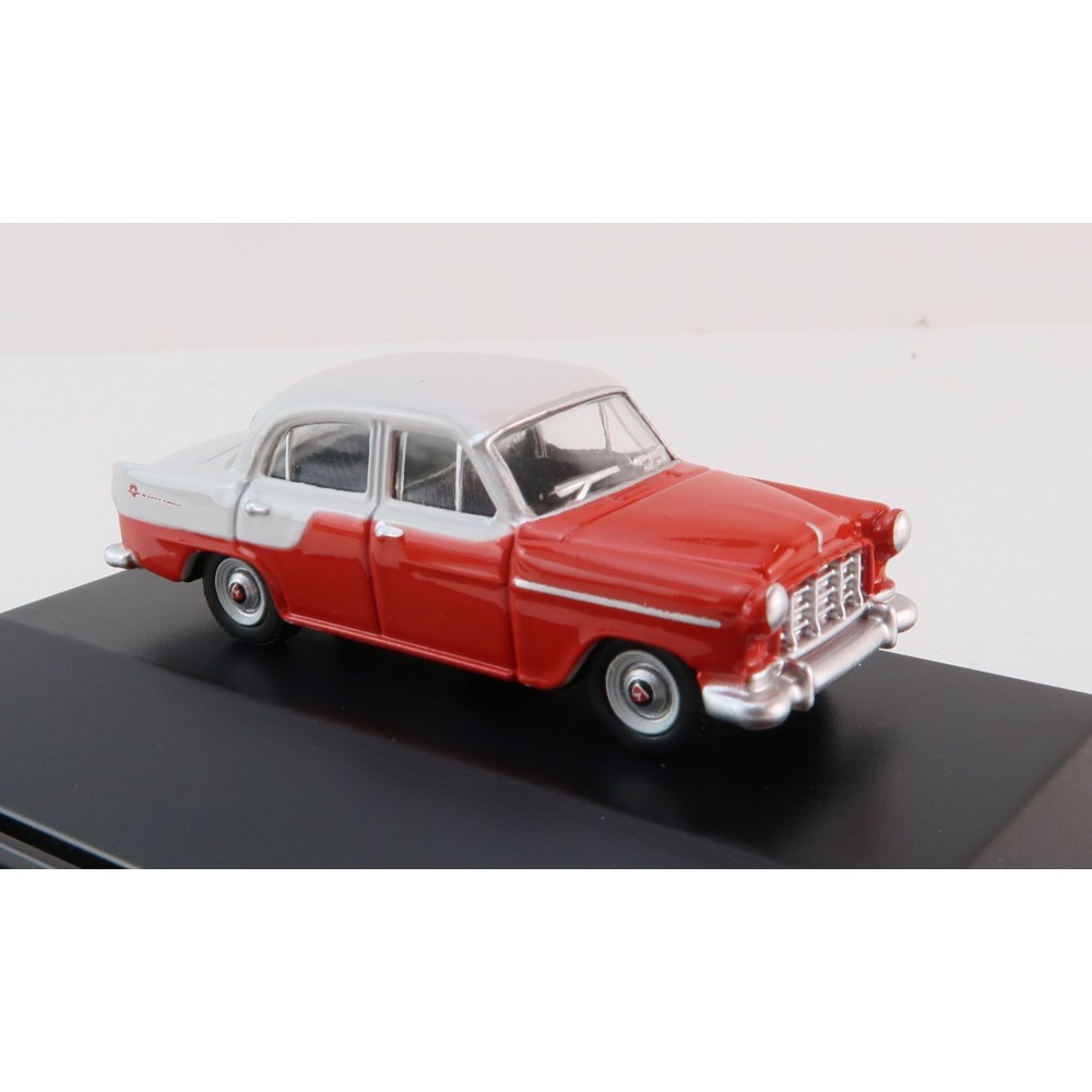 Road Ragers - Australian 1958 Holden FC Sedan Flame Red India Ivory H0 Scale 1:87 