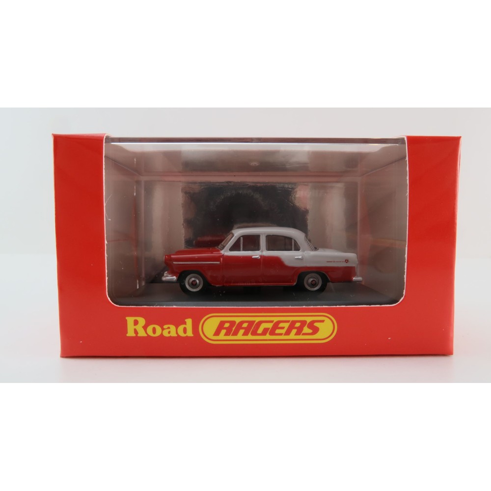 Road Ragers - Australian 1958 Holden FC Sedan Flame Red India Ivory H0 Scale 1:87 