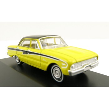 Road Ragers - Australian 1960 Ford XK Falcon Sedan in Acacia Yellow - H0 Scale 1:87