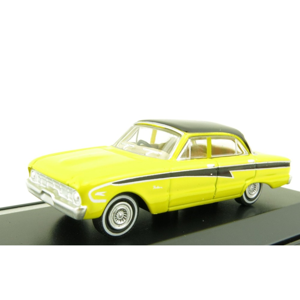 Road Ragers - Australian 1960 Ford XK Falcon Sedan in Acacia Yellow - H0 Scale 1:87
