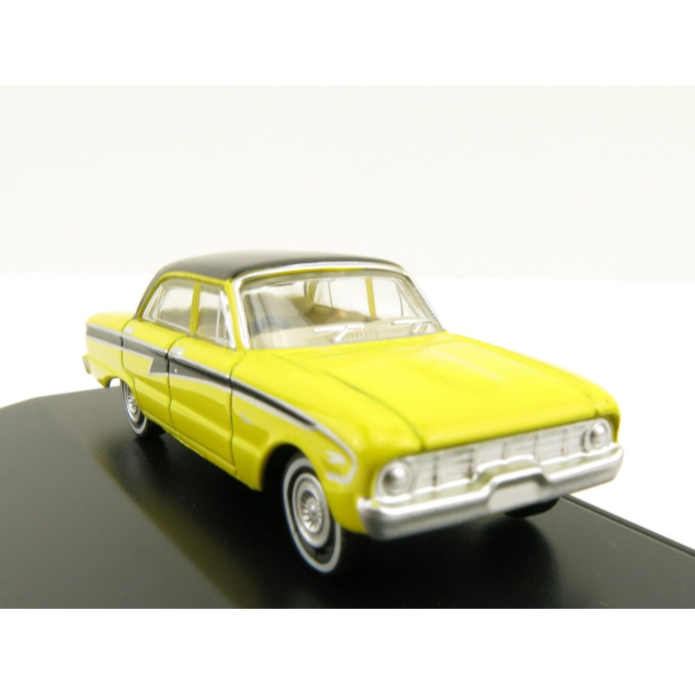 Road Ragers - Australian 1960 Ford XK Falcon Sedan in Acacia Yellow - H0 Scale 1:87