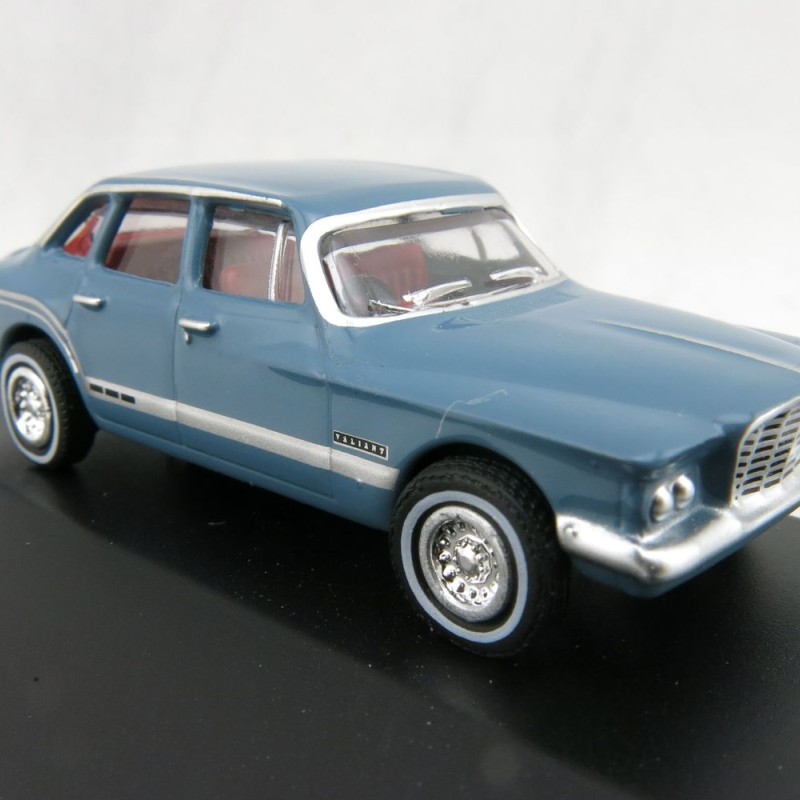 Road Ragers - Australian 1962 Valiant Chrysler S Series Sedan - Gambier Blue - H0 Scale 1:87