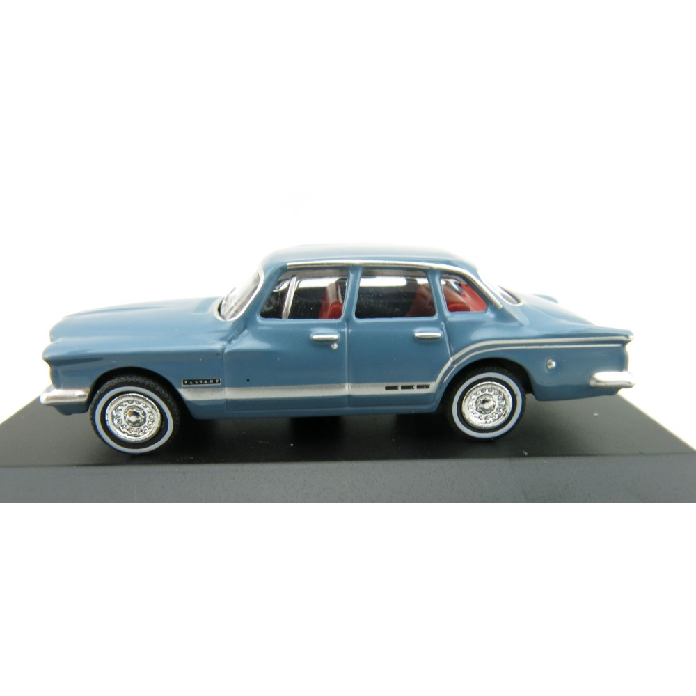 Road Ragers - Australian 1962 Valiant Chrysler S Series Sedan - Gambier Blue - H0 Scale 1:87
