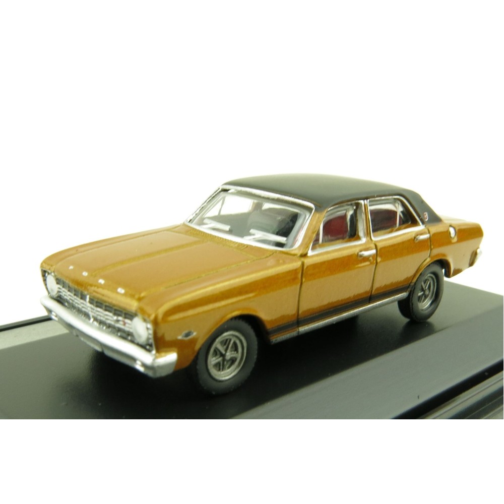 Road Ragers - Australian 1968 Ford XT Falcon GT Sedan in GT Gold  - H0 Scale 1:87