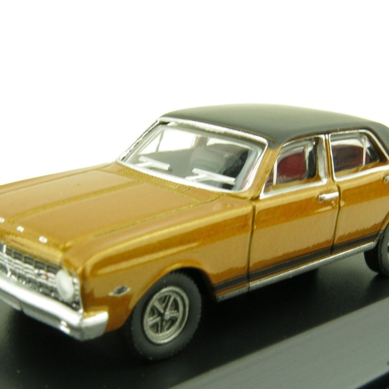 Road Ragers - Australian 1968 Ford XT Falcon GT Sedan in GT Gold  - H0 Scale 1:87