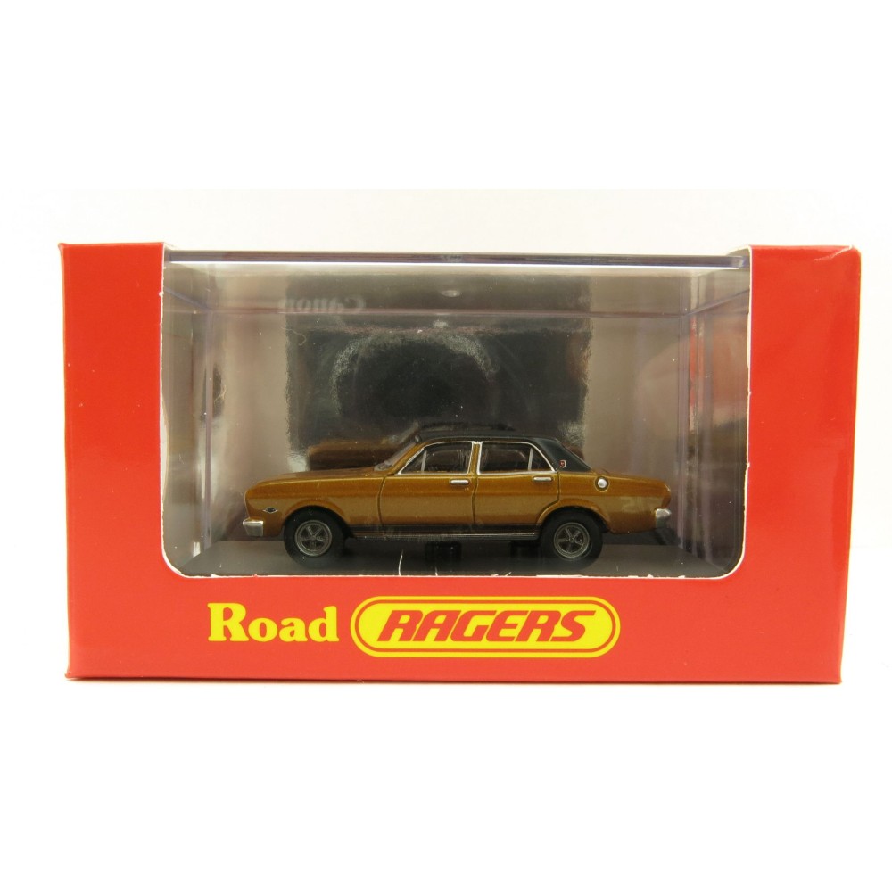 Road Ragers - Australian 1968 Ford XT Falcon GT Sedan in GT Gold  - H0 Scale 1:87