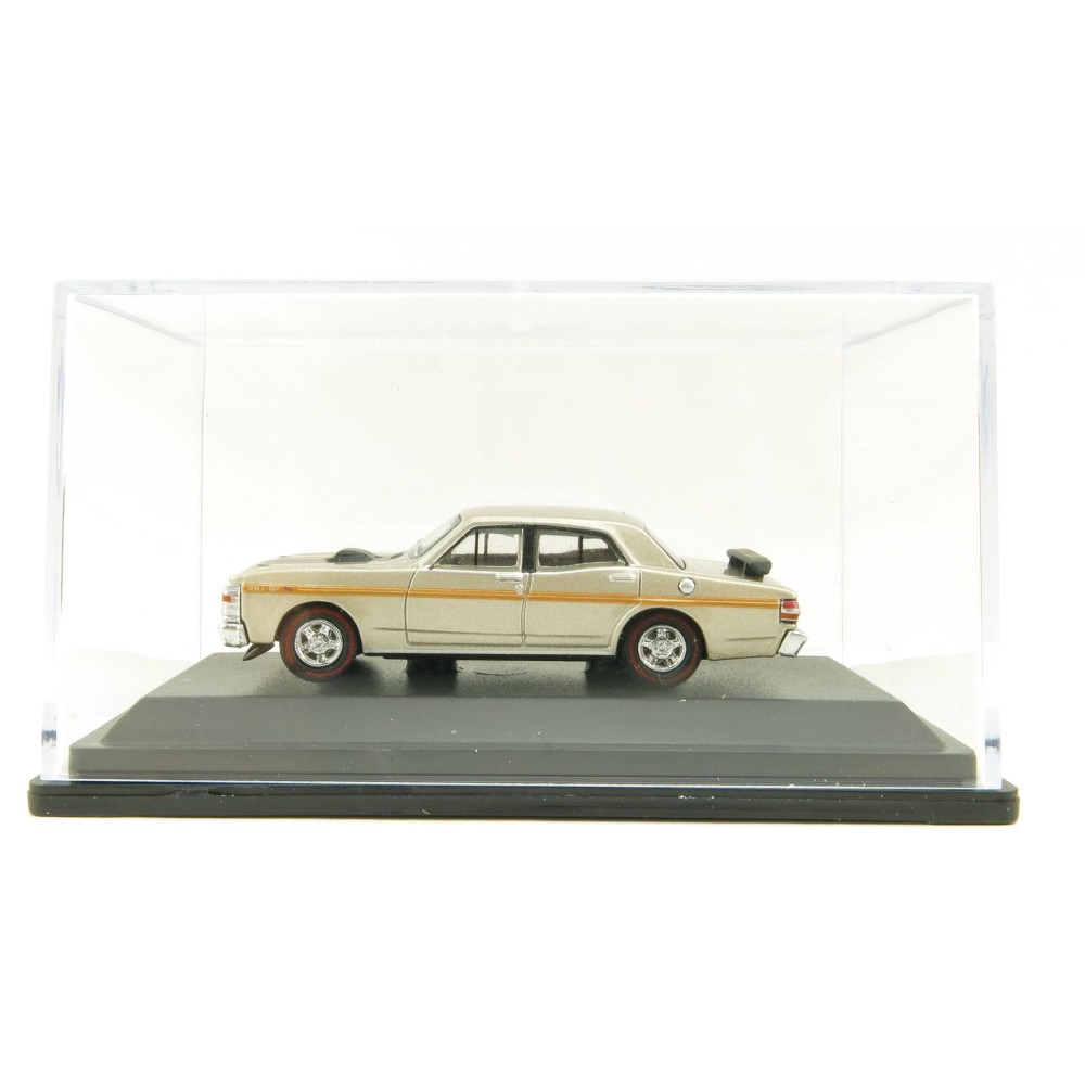 Road Ragers Australian 1971 Ford Falcon XY 351 GTHO Muscle Car in Quicksilver in H0 Scale 1:87