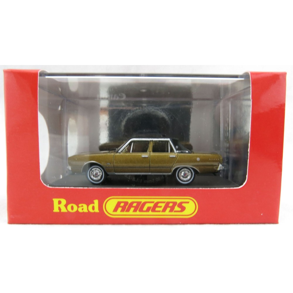 Road Ragers - Australian 1971 Valiant Chrysler VG Regal Sedan - Citron Gold - H0 Scale 1:87