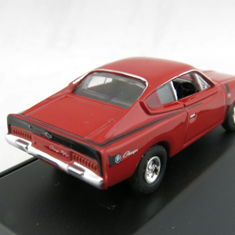 Road Ragers - Australian 1972 Valiant Chrysler R/T Charger Muscle Car - Hemi Red - H0 Scale 1:87