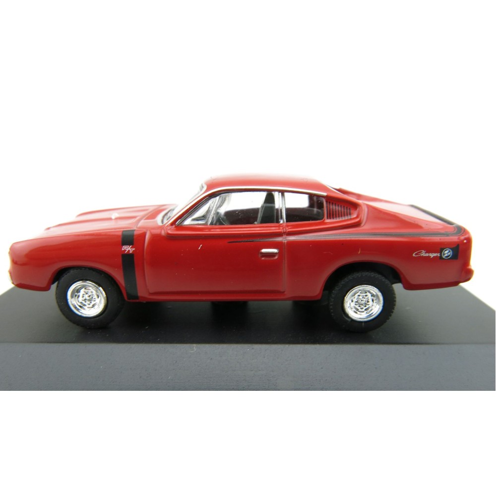 Road Ragers - Australian 1972 Valiant Chrysler R/T Charger Muscle Car - Hemi Red - H0 Scale 1:87
