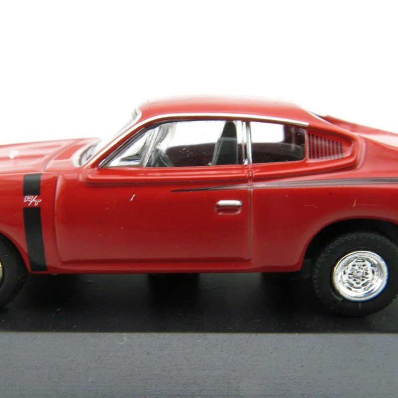 Road Ragers - Australian 1972 Valiant Chrysler R/T Charger Muscle Car - Hemi Red - H0 Scale 1:87