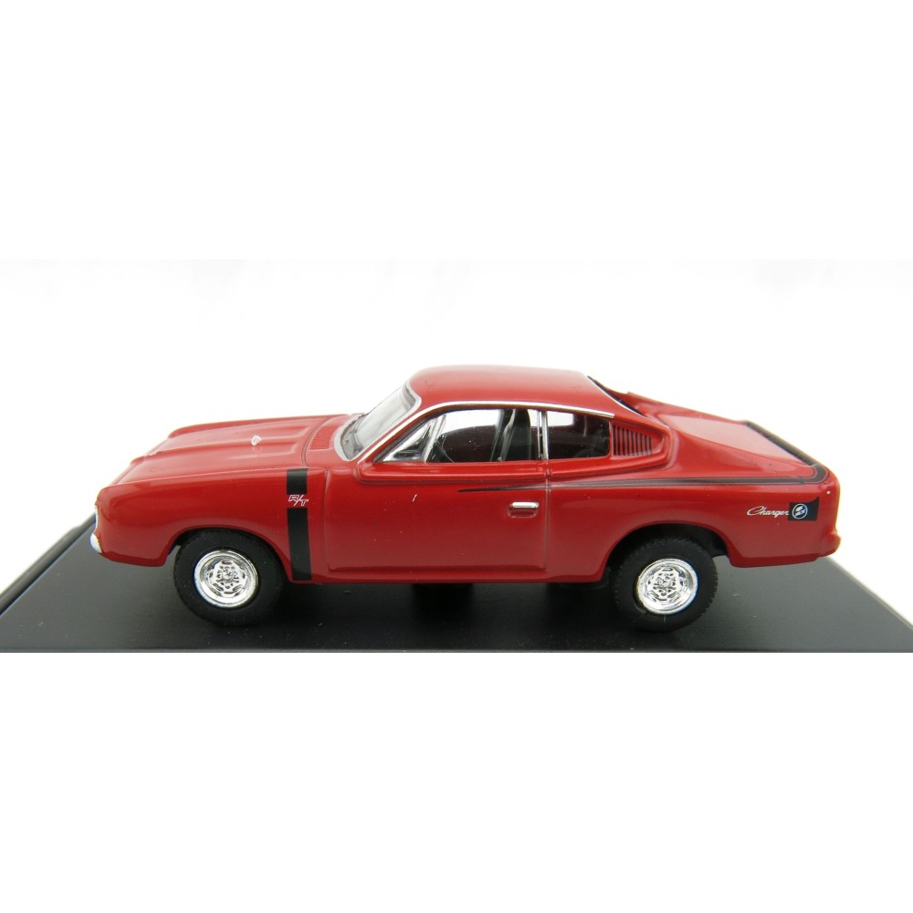 Road Ragers - Australian 1972 Valiant Chrysler R/T Charger Muscle Car - Hemi Red - H0 Scale 1:87