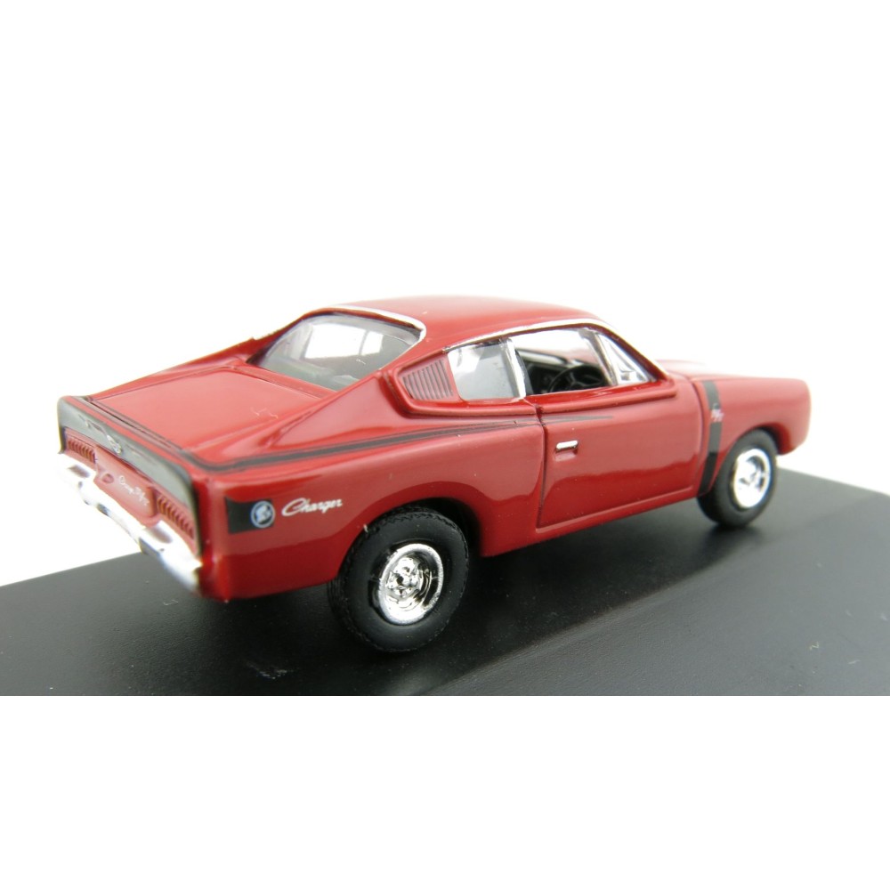 Road Ragers - Australian 1972 Valiant Chrysler R/T Charger Muscle Car - Hemi Red - H0 Scale 1:87