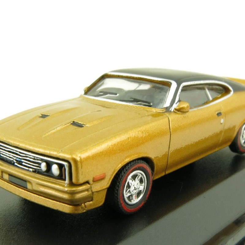 Road Ragers - Australian 1979 Ford XC GS Falcon Coupe Muscle Car - Gold Dust - H0 Scale 1:87