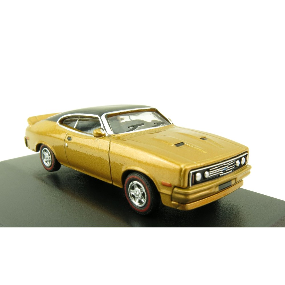 Road Ragers - Australian 1979 Ford XC GS Falcon Coupe Muscle Car - Gold Dust - H0 Scale 1:87