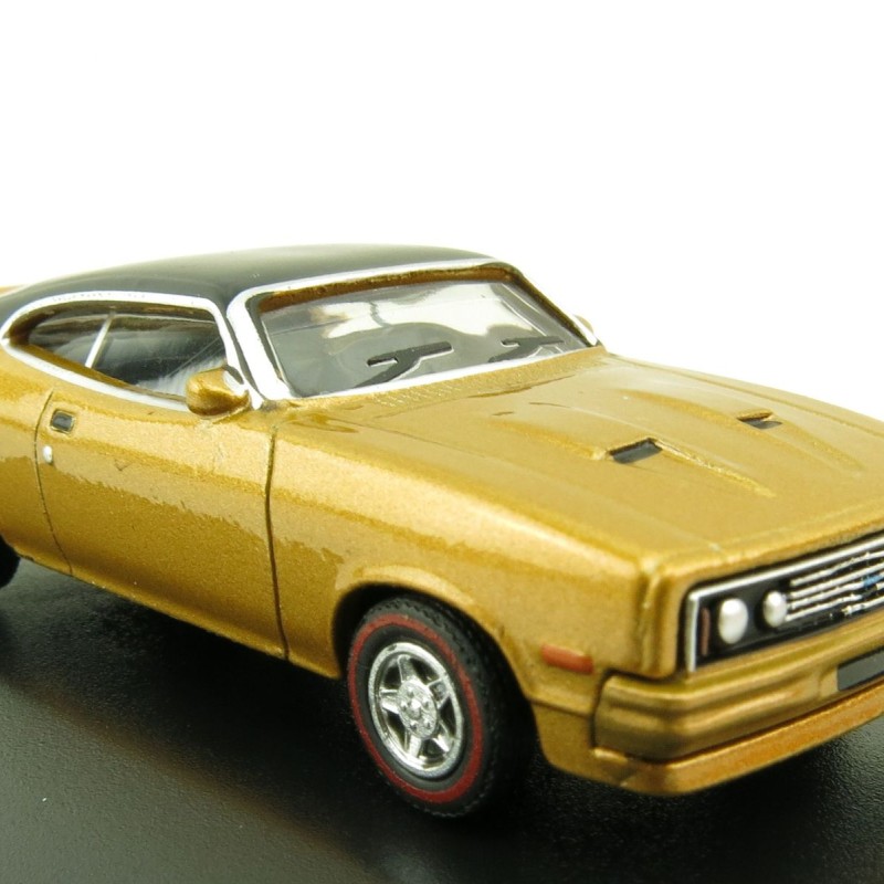 Road Ragers - Australian 1979 Ford XC GS Falcon Coupe Muscle Car - Gold Dust - H0 Scale 1:87