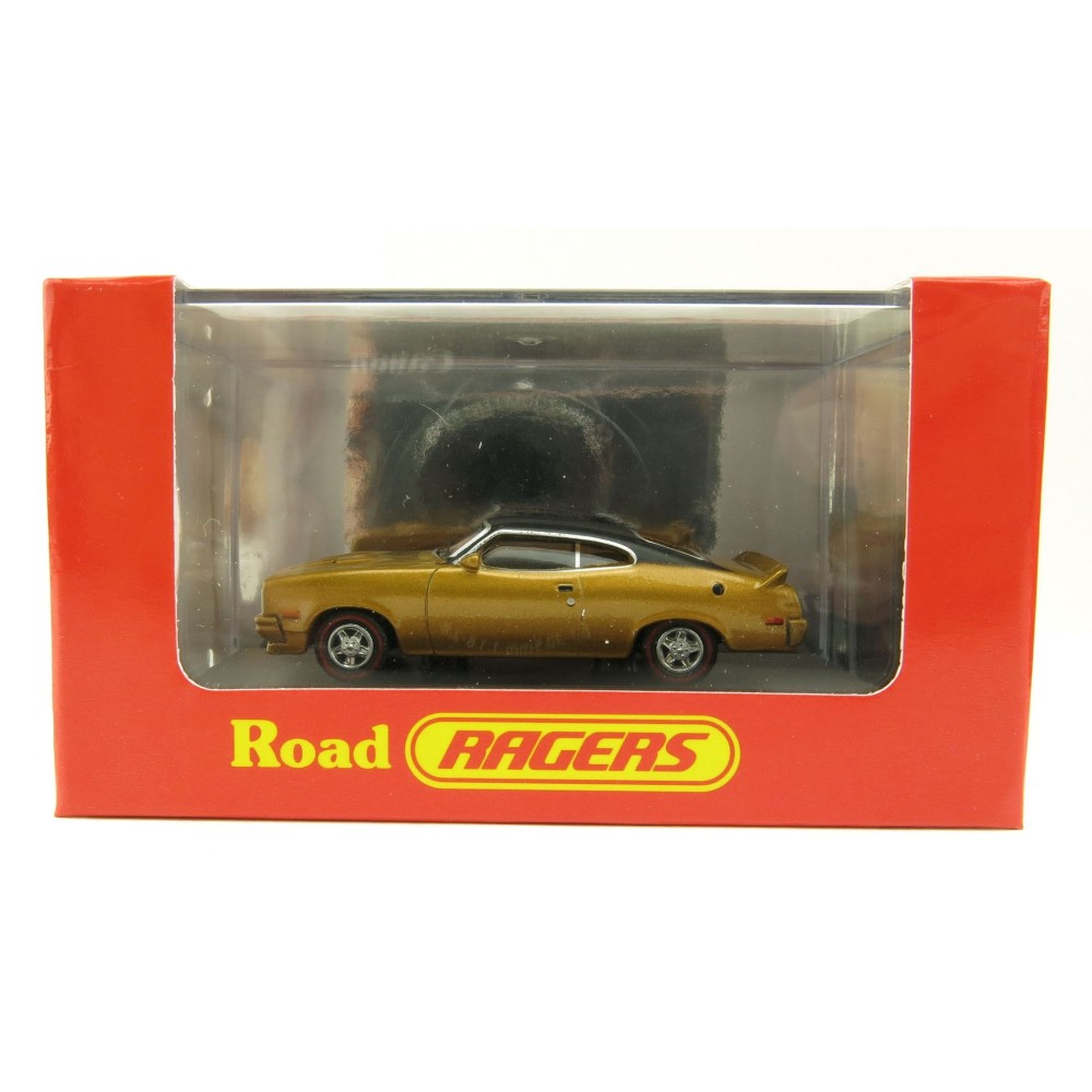 Road Ragers - Australian 1979 Ford XC GS Falcon Coupe Muscle Car - Gold Dust - H0 Scale 1:87