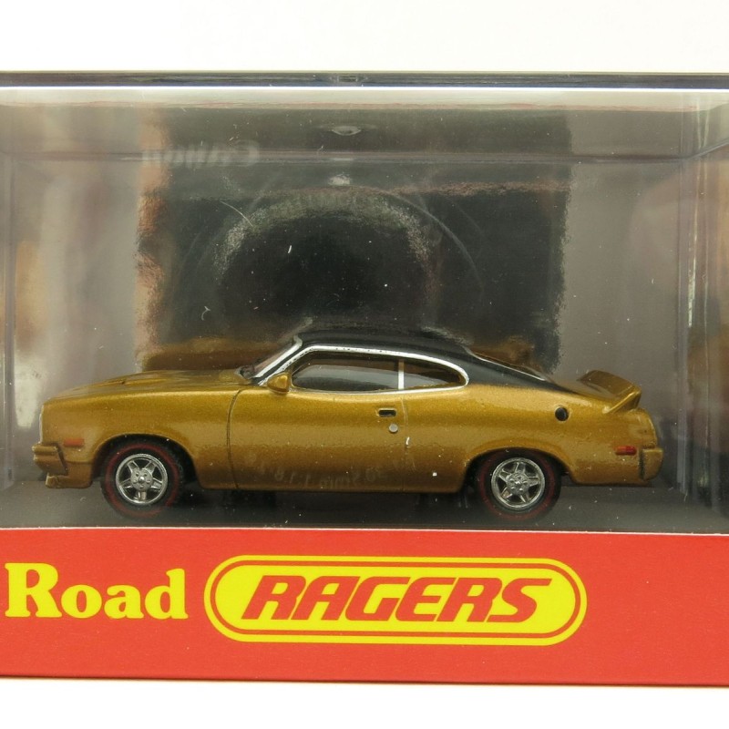 Road Ragers - Australian 1979 Ford XC GS Falcon Coupe Muscle Car - Gold Dust - H0 Scale 1:87
