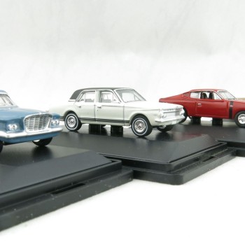 Road Ragers Australian Chrysler Valiant 4 Car Set S, VG,  AP5 and Charger - Scale 1:87