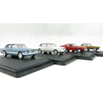 Road Ragers Australian Chrysler Valiant 4 Car Set S, VG,  AP5 and Charger - Scale 1:87