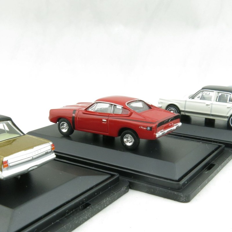 Road Ragers Australian Chrysler Valiant 4 Car Set S, VG,  AP5 and Charger - Scale 1:87