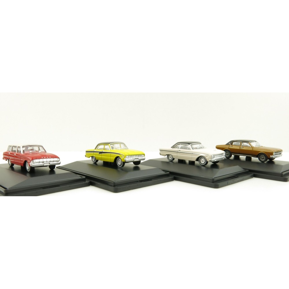 Road Ragers Australian Ford Falcon Set XT, XK, XL Wagon XM Coupe Scale 1:87