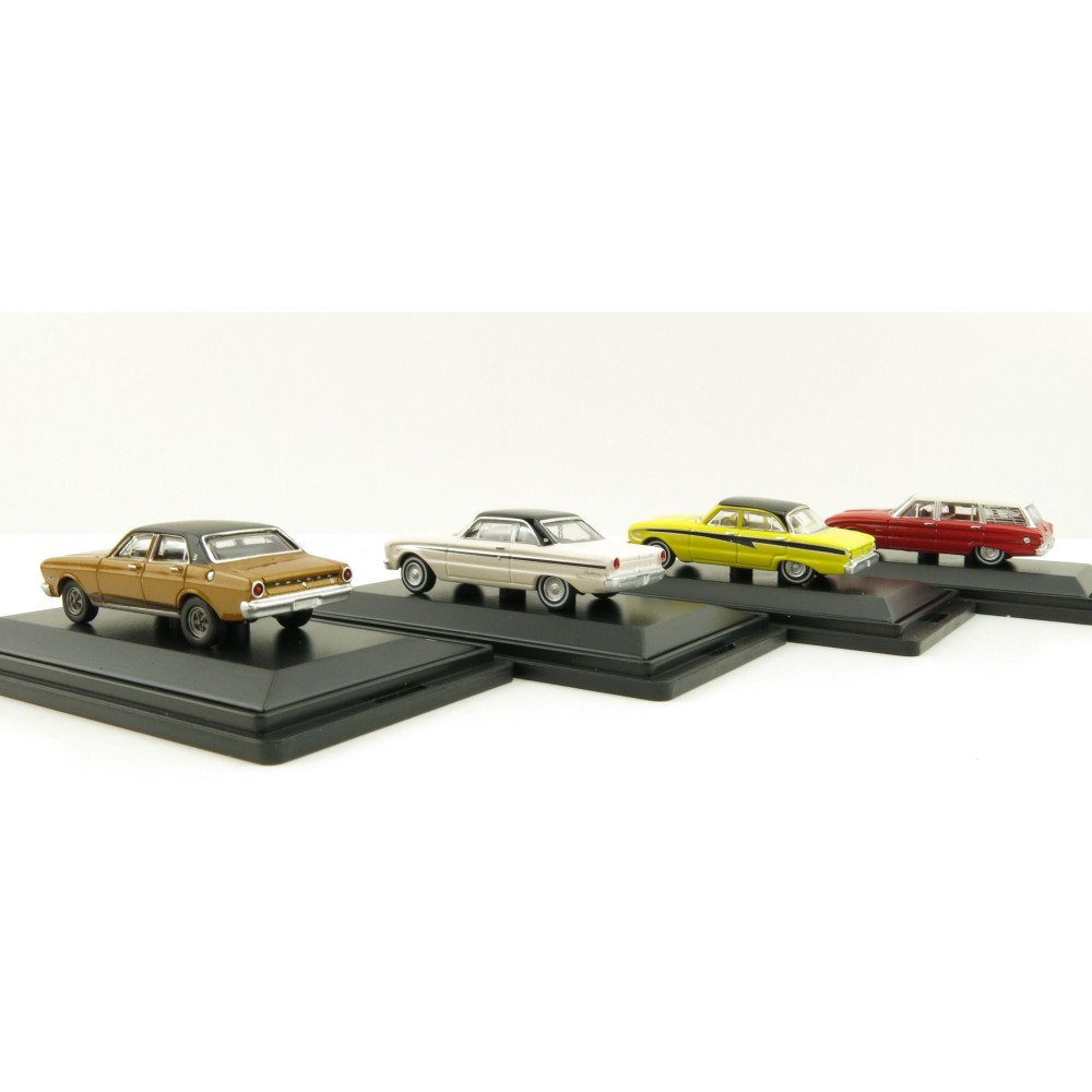Road Ragers Australian Ford Falcon Set XT, XK, XL Wagon XM Coupe Scale 1:87